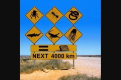 cartelli stradali australiani